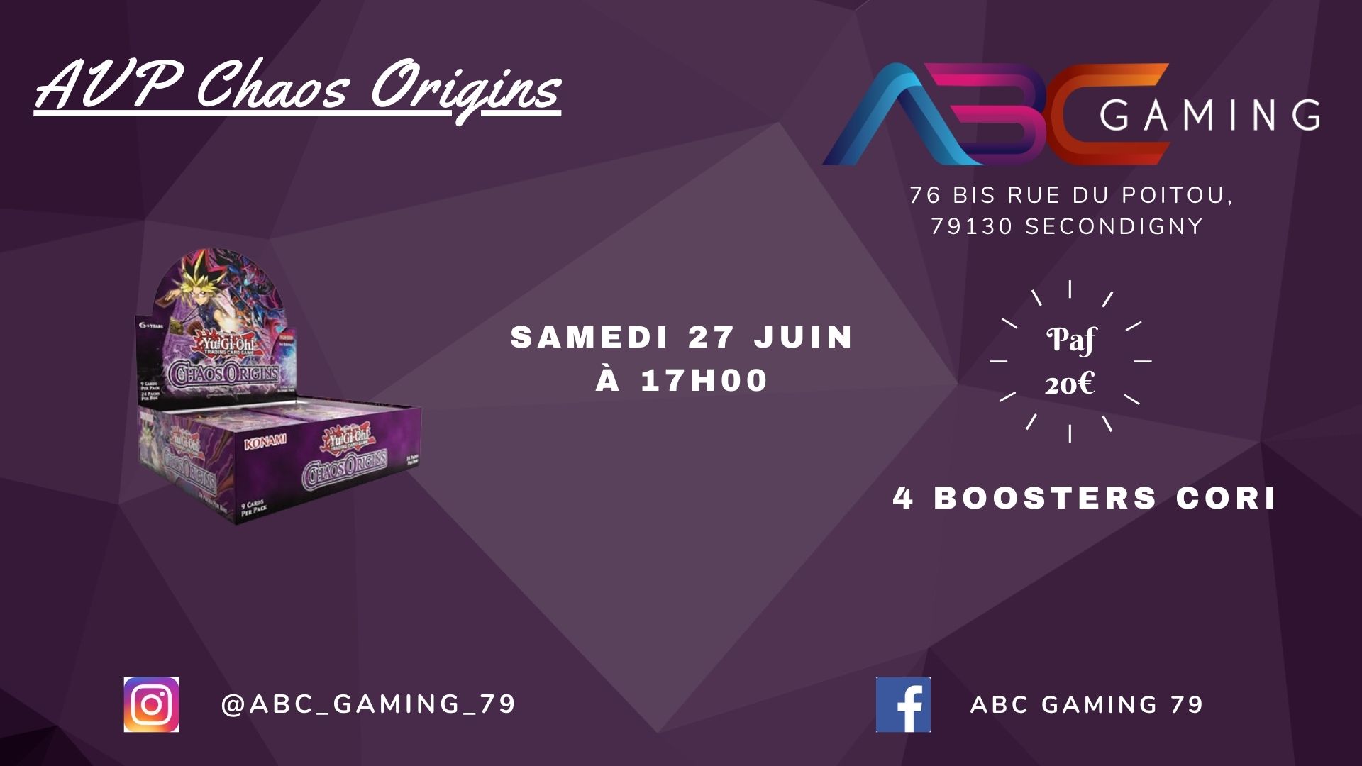 Tournoi Yu-Gi-Oh! AVP CORI